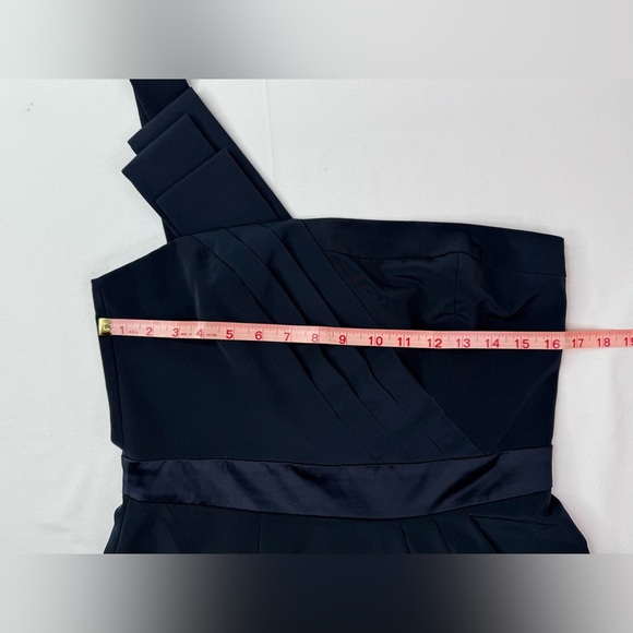 The Limited Navy Blue One Shoulder Knee Length Cocktail Dress Size 8 - Picture 7 of 12